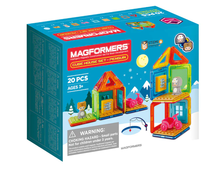 Magformers Penguin Cube House Magnetic Building Cubes – Urban