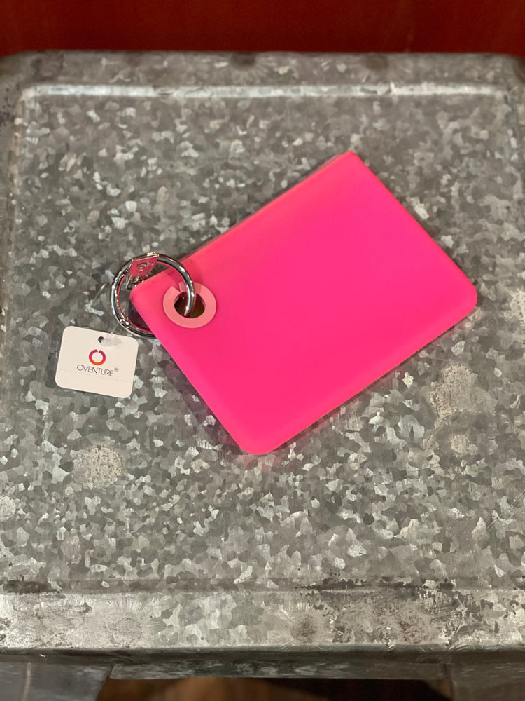 Oventure Small Pink Silicone Keychain Pouch