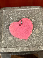 Oventure Pink Sparkle Heart Silicone Keychain Pouch