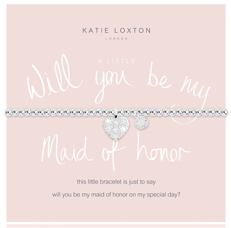 Katie Loxton A Little Will You be My Maid of Honor Bracelet KLJ2104