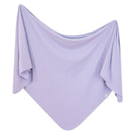 Copper Pearl Periwinkle Rib Knit Swaddle