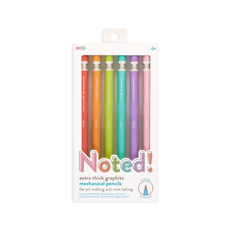 Noted! Graphite Mechanical Pencils (Set of 6)