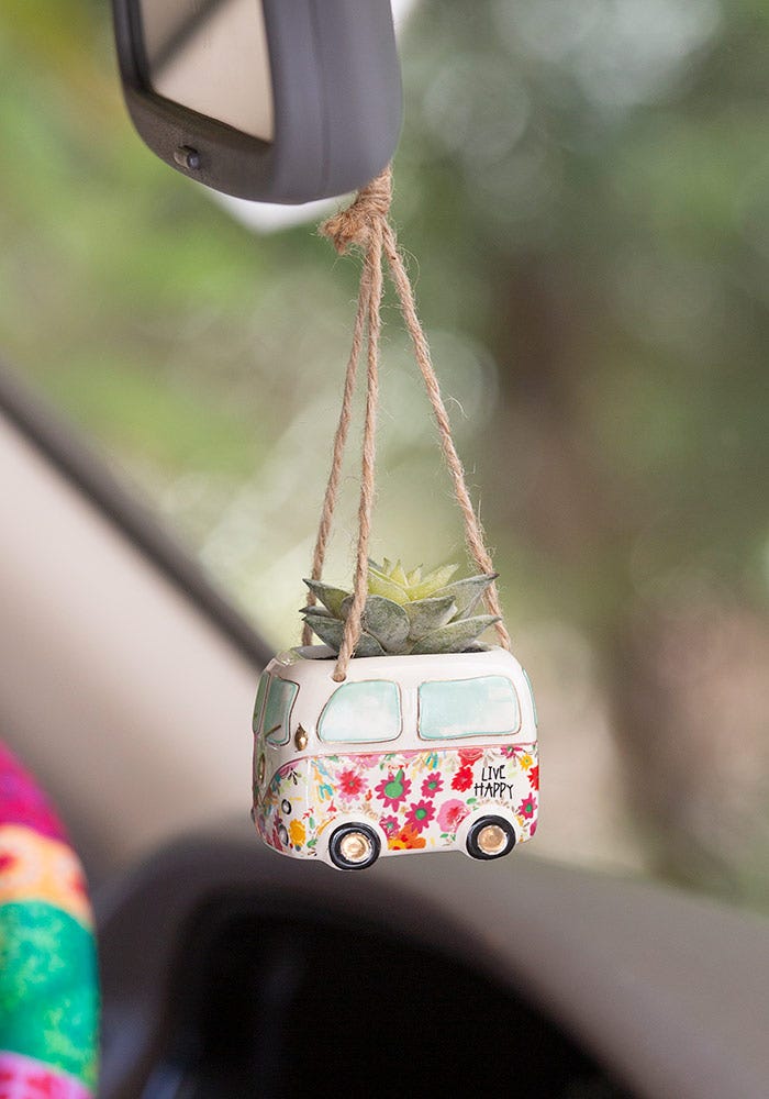 mini hanging plant for car Natural Life Mini Hanging Faux Succulents – Urban Farmhouse