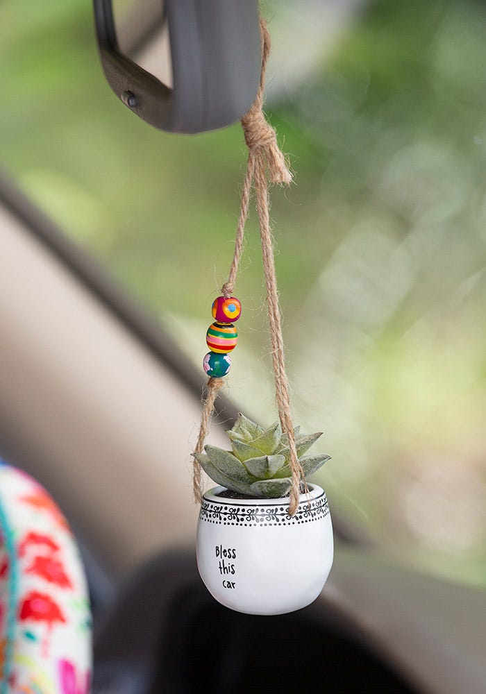 succulent plant for car Natural Life Mini Hanging Faux Succulents – Urban Farmhouse