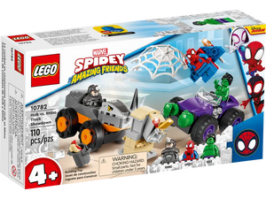 LEGO 10782 Marvel Spidey Amazing Friends Hulk vs. Rhino Truck Showdown