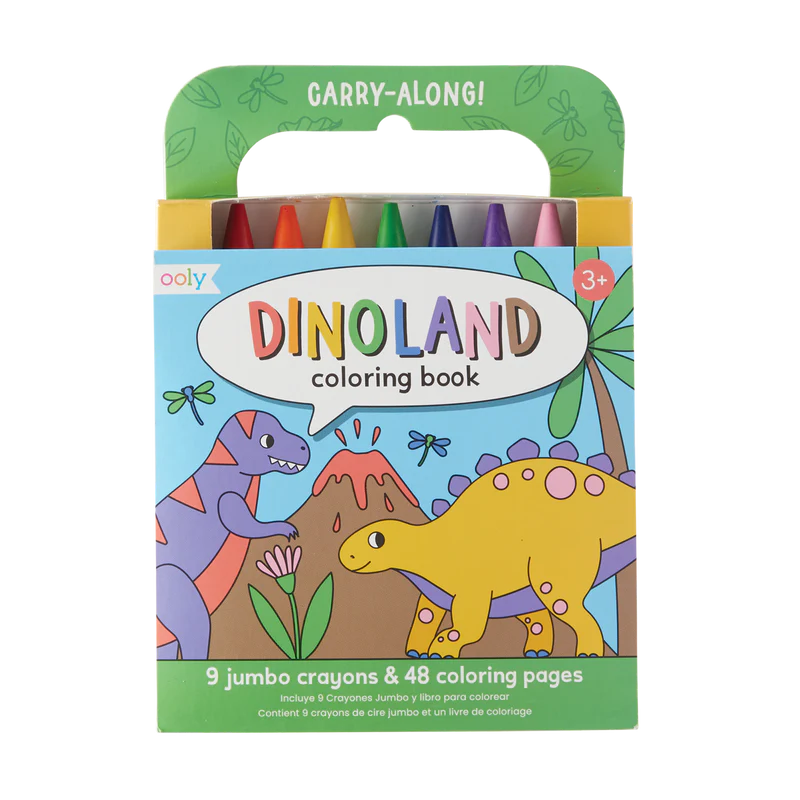 OOLY Carry Along! Coloring Book & Jumbo Crayons
