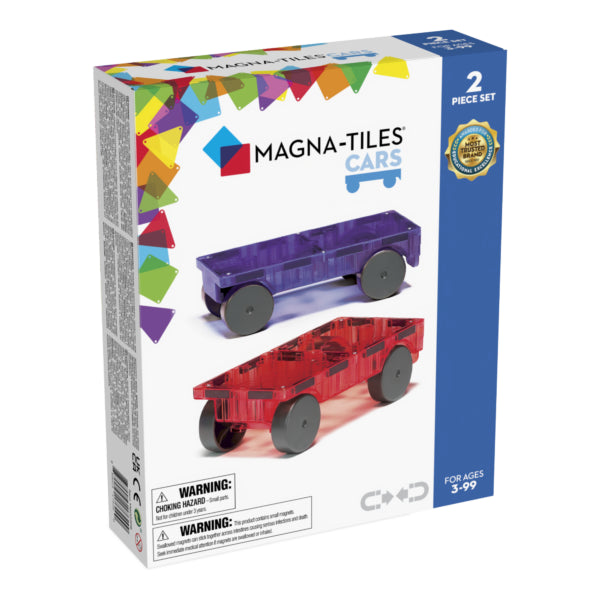 Magna-Tiles 2 Car Expansion Set: Purple & Red 16022PR