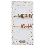 Mud Pie Merry & Jolly Holiday Hair Clips 80160045M