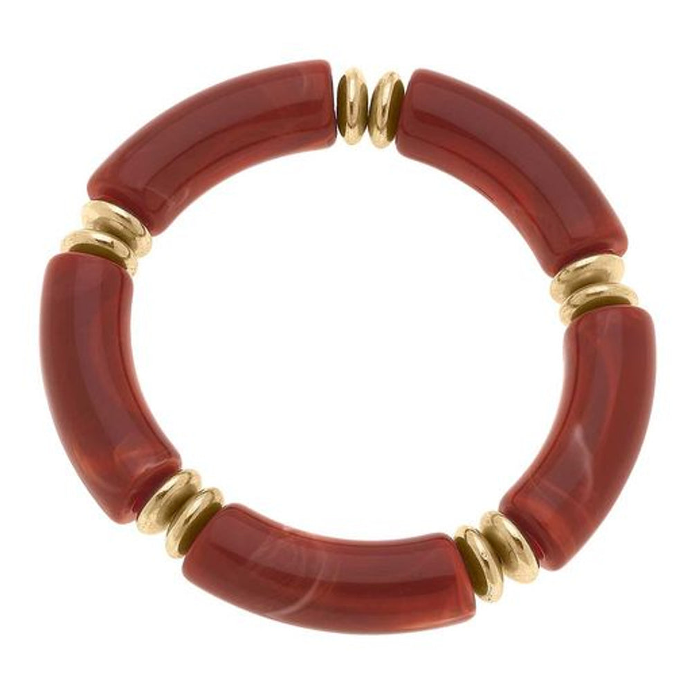 Canvas Lelani Disc Resin Stretch Bracelet