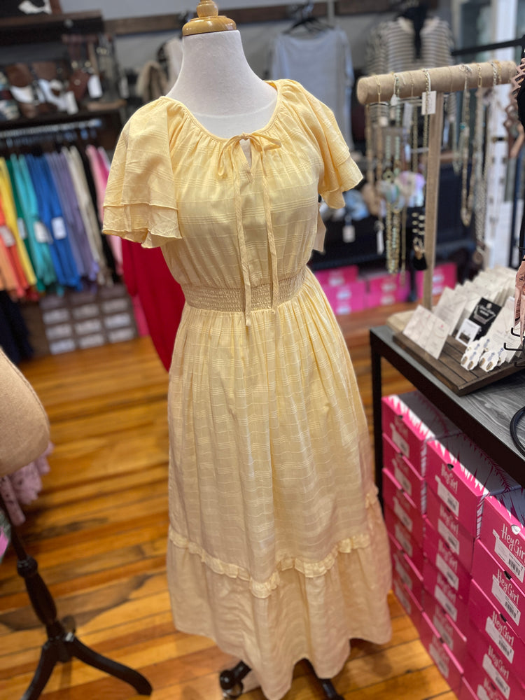 Downeast Yellow Wisteria Dress