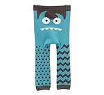 Doodle Pants Blue Monster Cotton Leggings