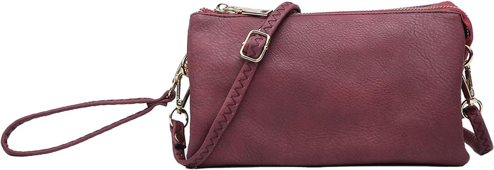 Jen & Co Earth Boysenberry Riley Crossbody M013-BYSBRY