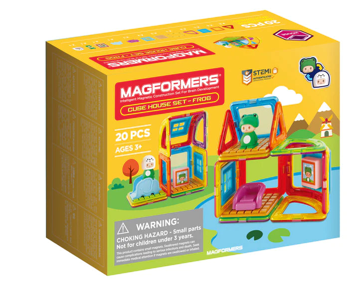 Magformers Frog Cube House Magnetic Building Cubes
