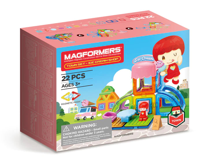 Magformers Ice Cream Store Magnetic Building Cubes
