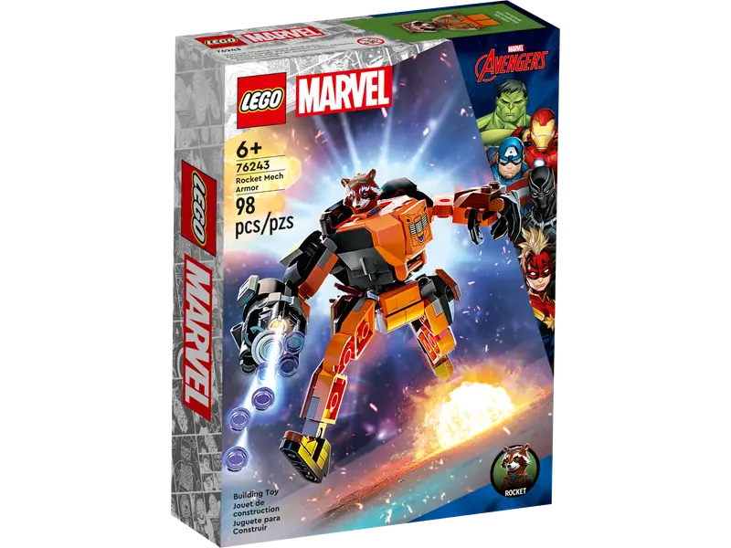 LEGO 76243 Marvel Avengers Rocket Mech Armor