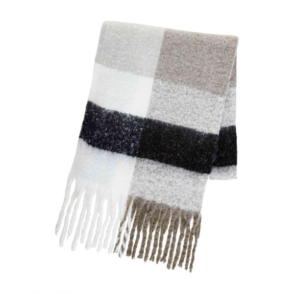 Mud Pie Neutral Check Scarf 80260061