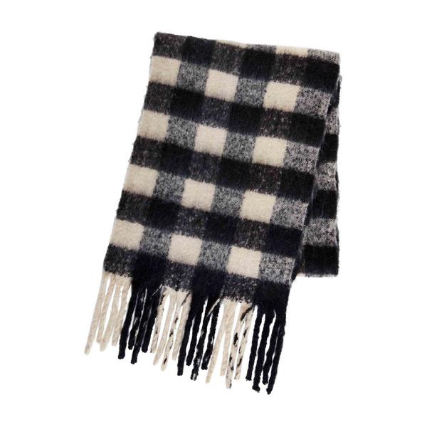 Mud Pie Neutral Check Scarf 80260061