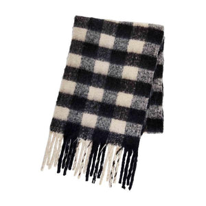 Mud Pie Neutral Check Scarf 80260061
