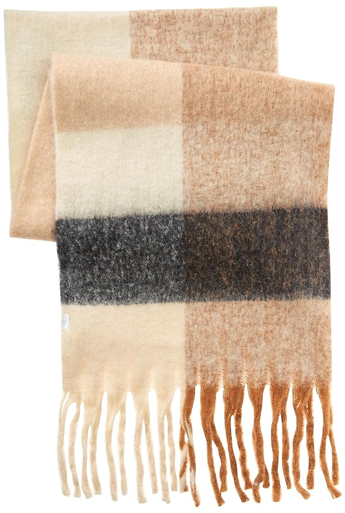 Mud Pie Neutral Check Scarf 80260061