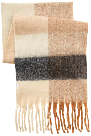 Mud Pie Neutral Check Scarf 80260061