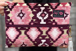 Makeup Junkie Medium Bag - Aztec Maroon