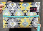 Makeup Junkie Medium Bag - Aztec Mint