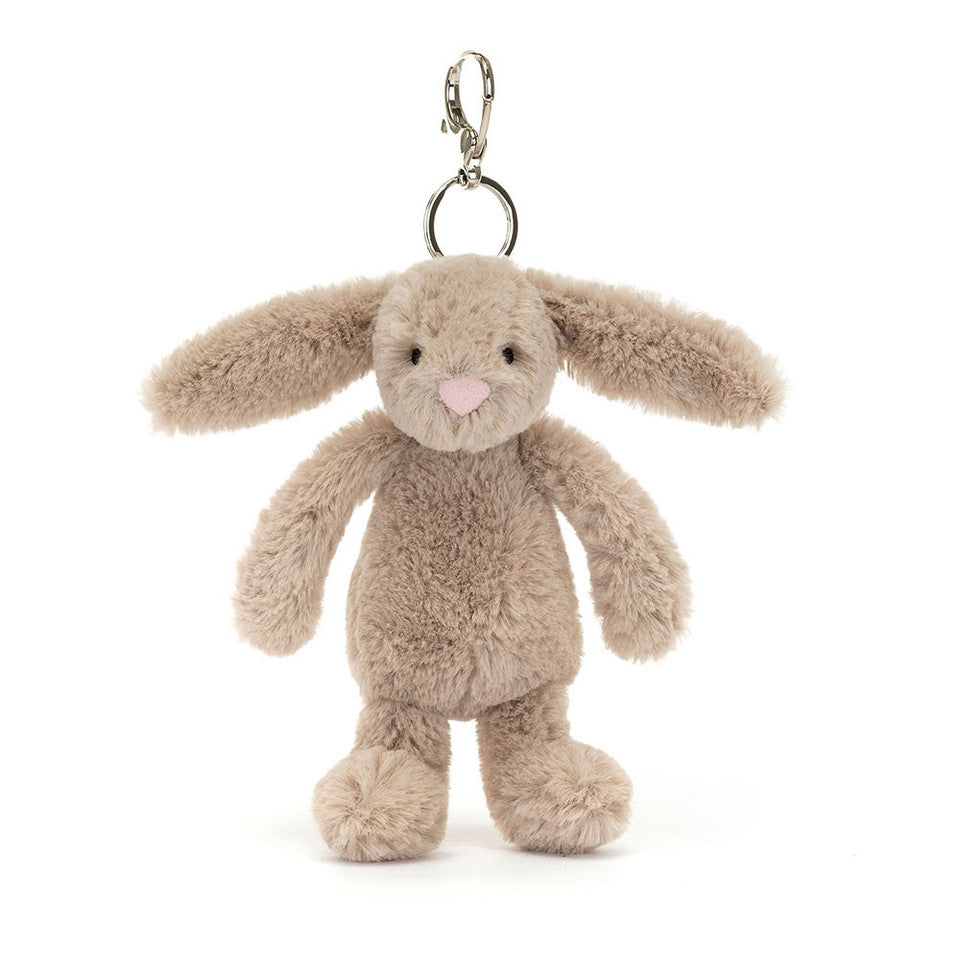 Jellycat I am Bashful Beige Bunny Bag Charm BAS4BEBC