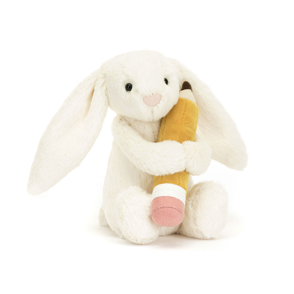 Jellycat I am Bashful Bunny with Pencil BB6PEN