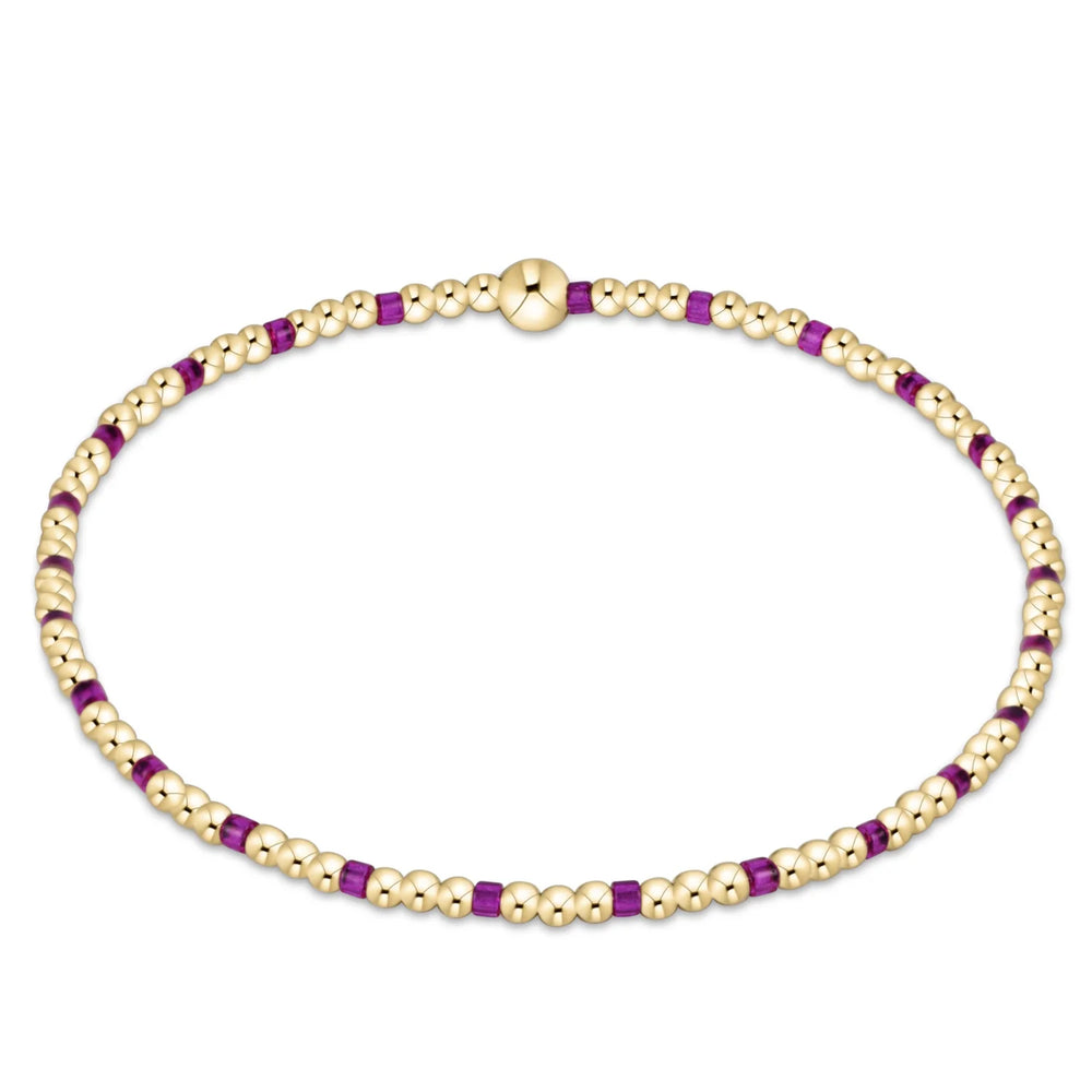 Enewton hope sincerity pattern 2mm bead bracelet - fuchsia BHOPSINP2FUCS