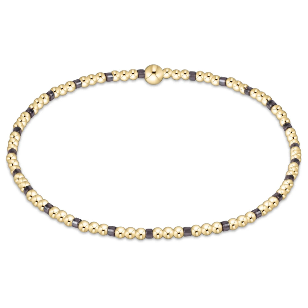 Enewton hope sincerity pattern 2mm bead bracelet - taupe with a twist BHOPSINP2TWAT