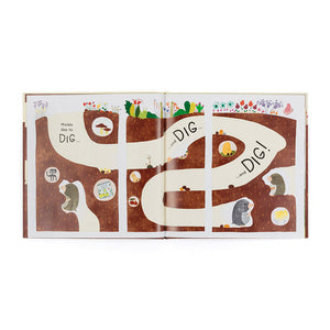 Jellycat Muswell Mole and the Buried Treasure Book -