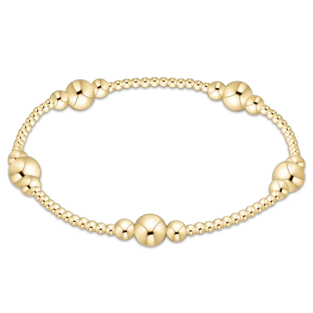 Enewton purpose gold 6mm bead bracelet BPURPG6