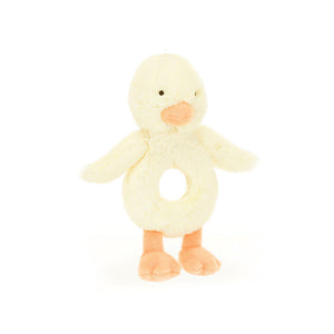 Jellycat I am Bashful Duckling Ring Rattle - BRR4DCK