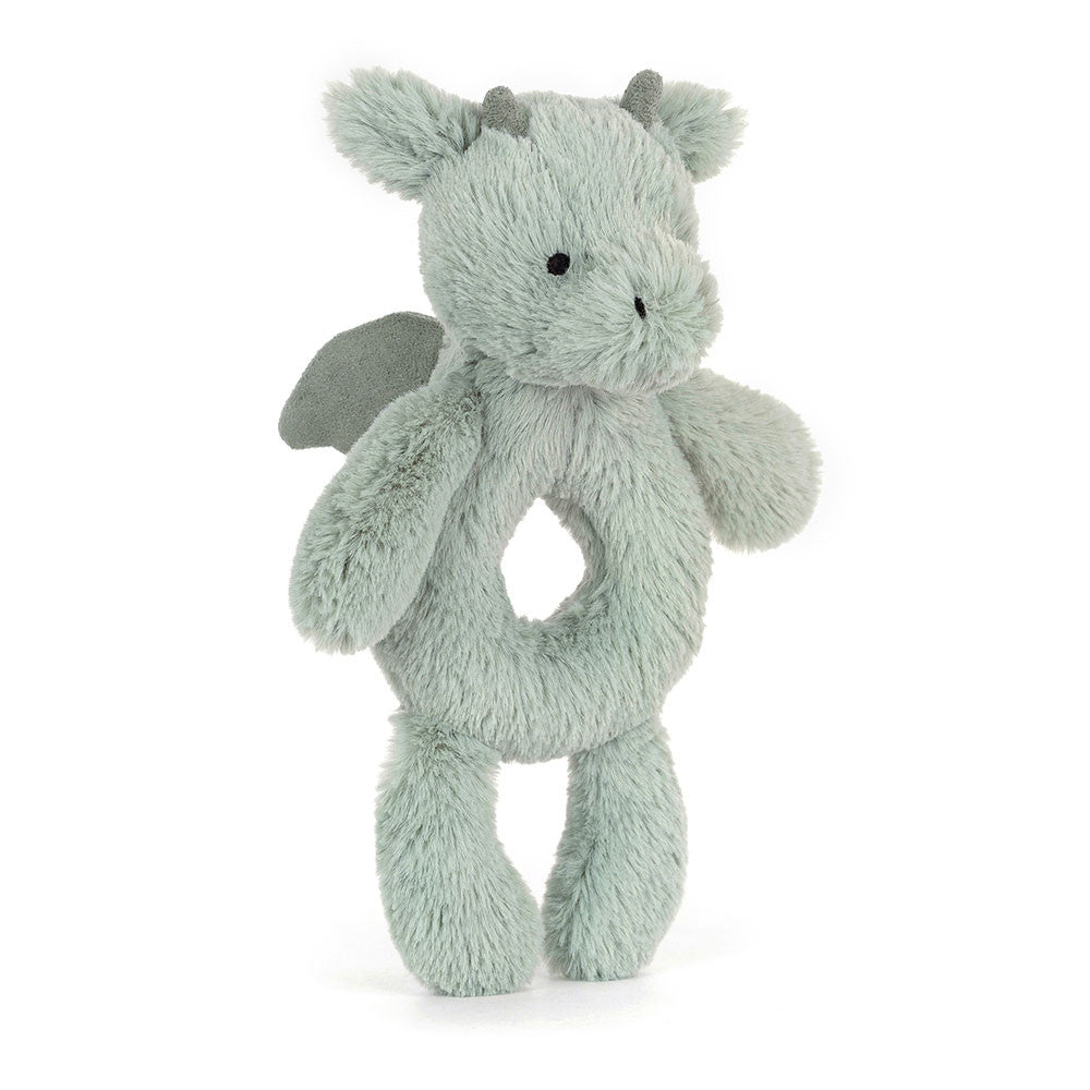 Jellycat I am Bashful Dragon Ring Rattle BRR4DR