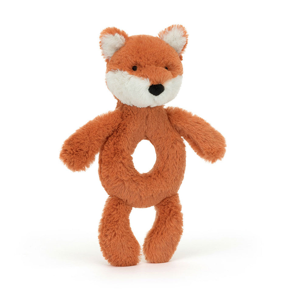 Jellycat I am Bashful Fox Cub Ring Rattle BRR4FXC