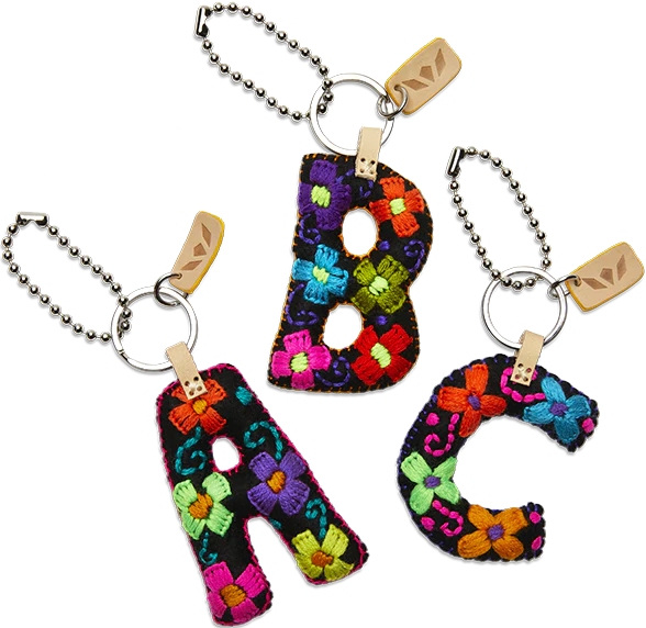 Consuela Black Felt Alphabet Charms