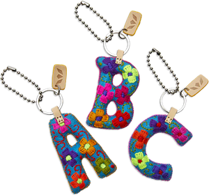Consuela Turquoise Felt Alphabet Charm