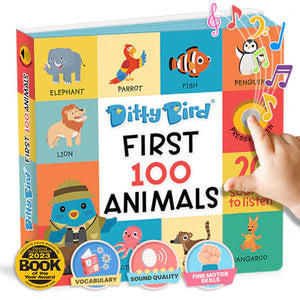 Ditty Bird First 100 Animal Sounds Interactive Book