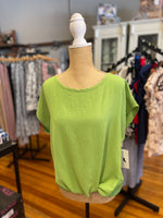 Gilli Spring Green Twist Front Top Size Large