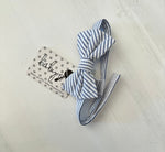 Baby Blue & White Seersucker Bow Tie