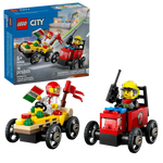 LEGO City Pizza vs. Fire Truck Race Car Pack 60458