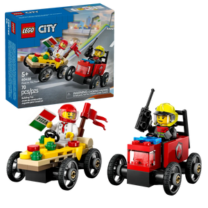 LEGO City Pizza vs. Fire Truck Race Car Pack 60458