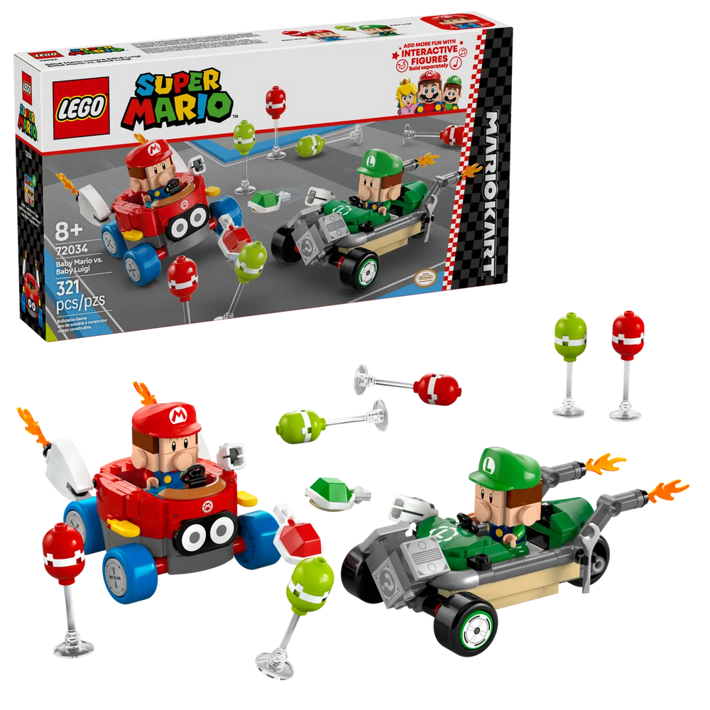 LEGO Super Mario: Mario Kart- Baby Mario vs. Baby Luigi 72034