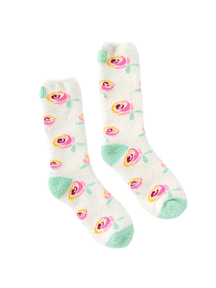 World's Softest Socks Cozy Collection Roses 74970