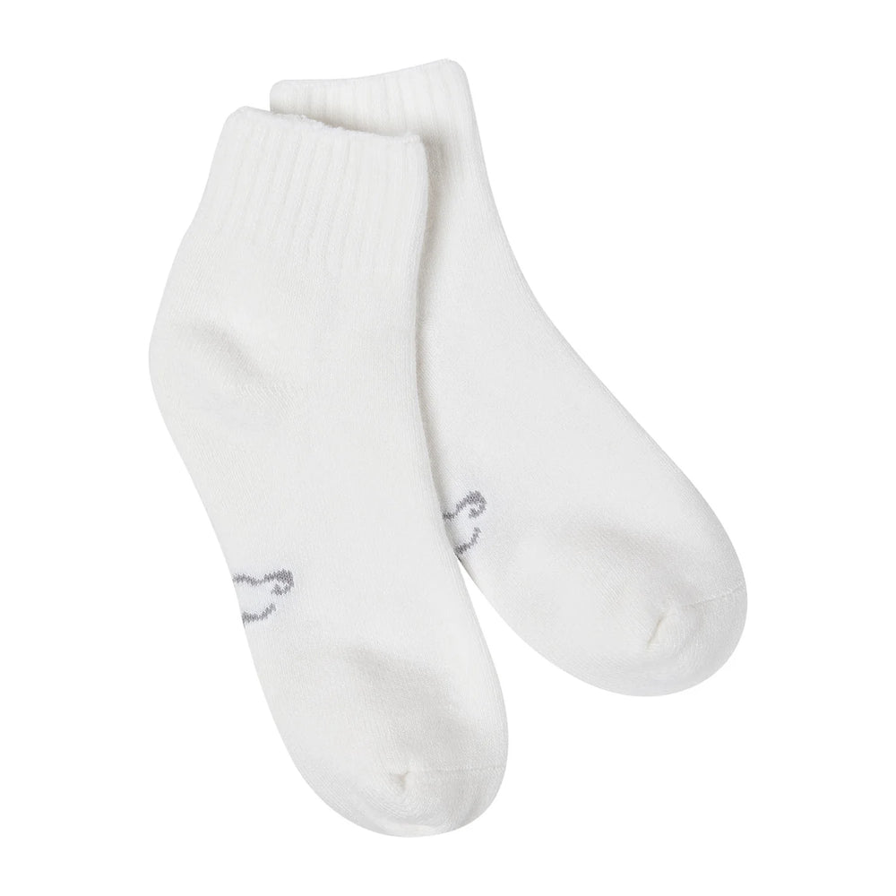 World's Softest Socks Classic Collection Quarter Ankle White 67503