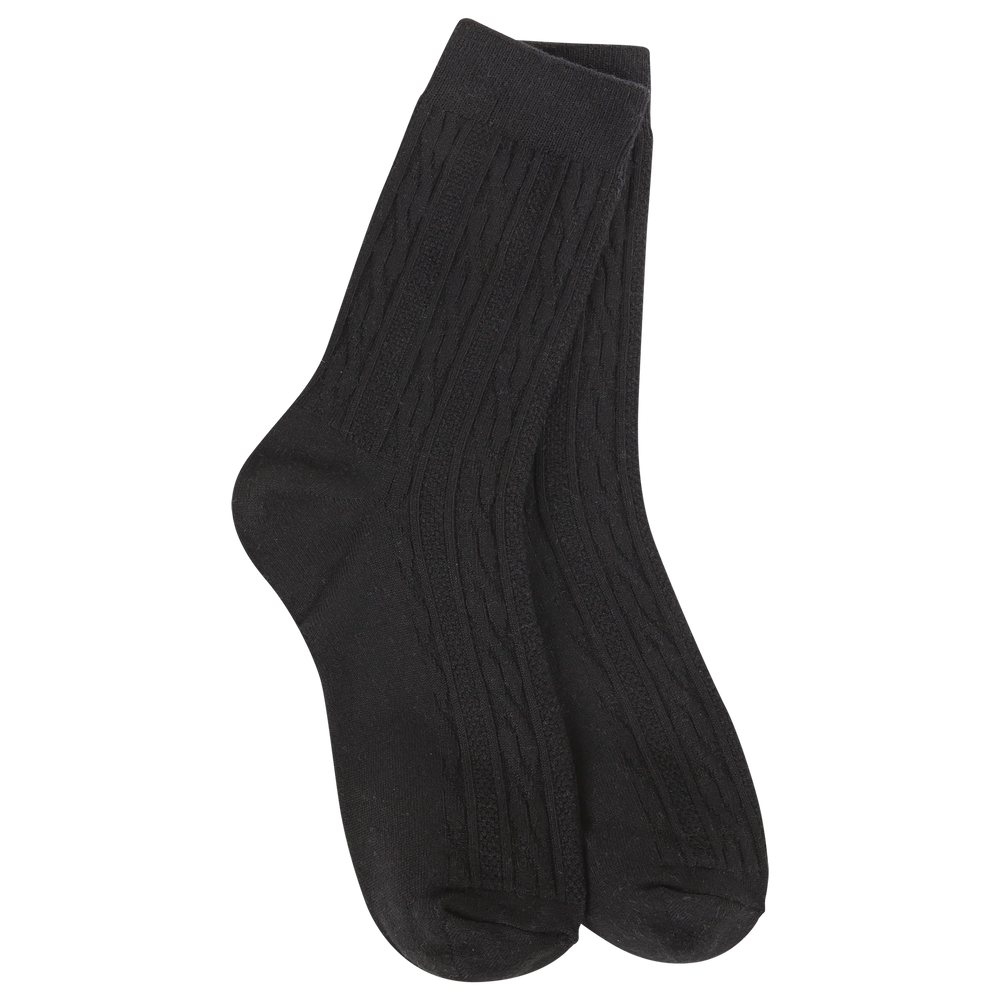 World's Softest Socks Weekend Collection Black 73616