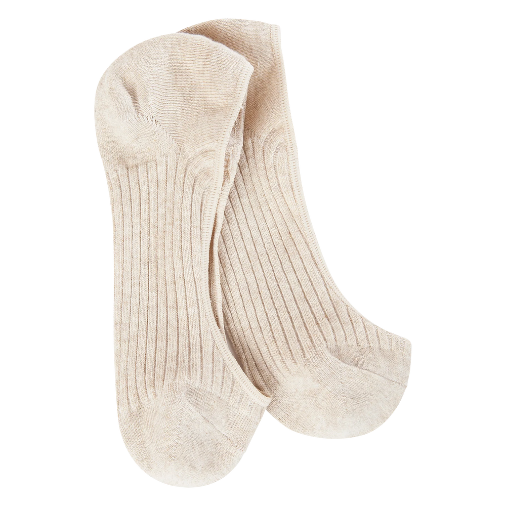 World's Softest Socks Weekend Collection Liner Footie Beige 75497