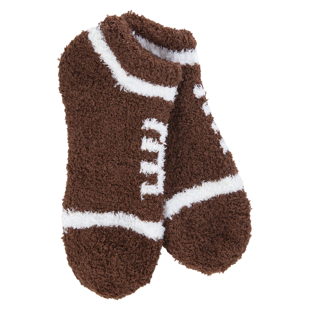 World's Softest Socks Cozy Collection Low Ankle Football 75630