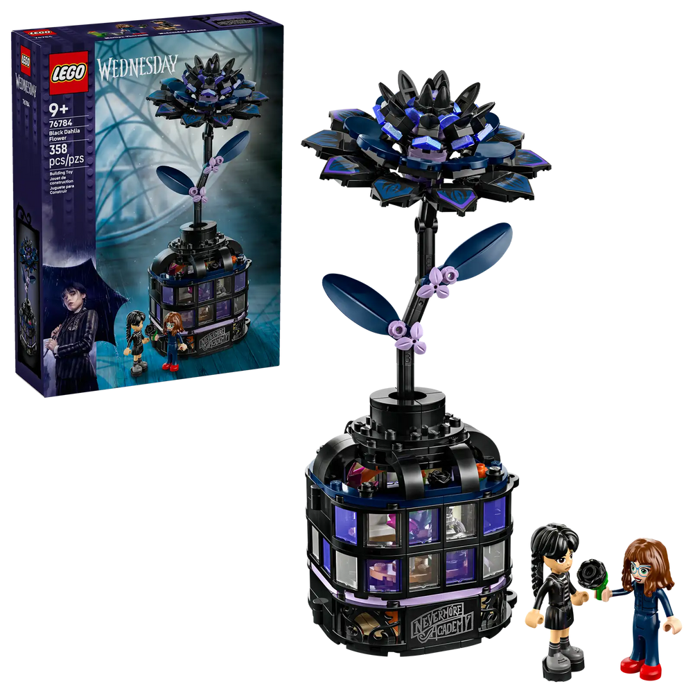LEGO Wednesday Black Dahlia Flower 76784