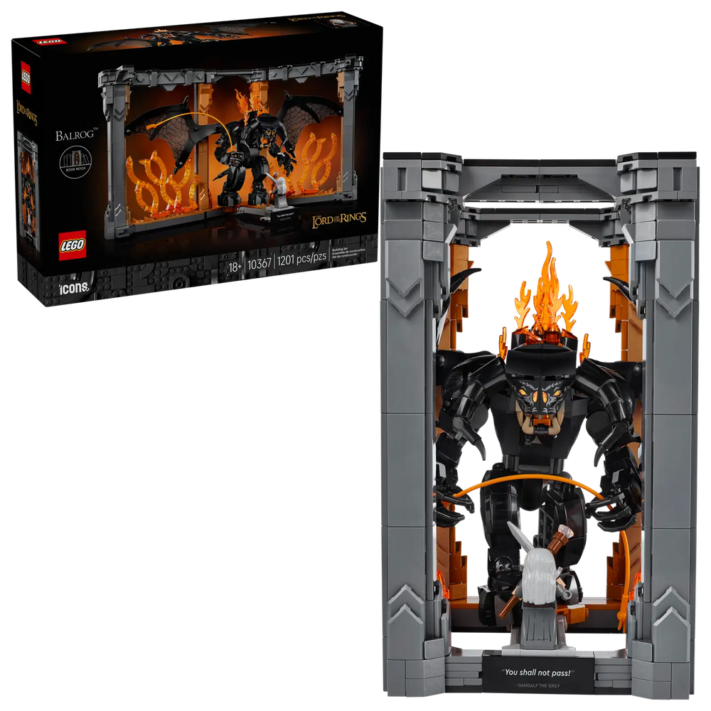 LEGO Icons The Lord of the Rings: Balrog Book Nook 10367